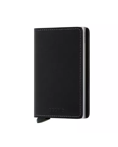 Secrid - Porte-cartes de crédit en cuir Slim noir 