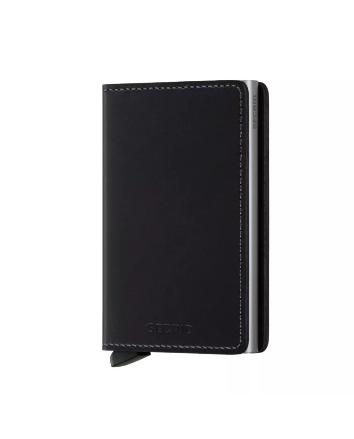 Secrid - Porte-cartes de crédit en cuir Slim noir 