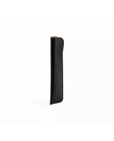 Etui 1 ou 2 stylos en cuir noir