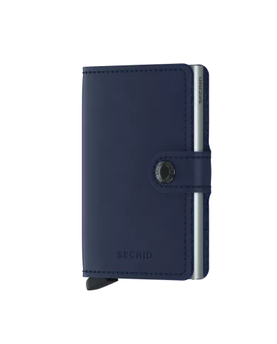 Secrid - Porte-cartes de crédit en cuir navy