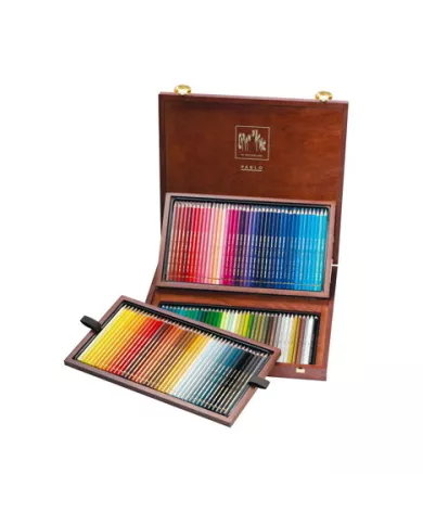 Coffret bois de crayons de couleur Artist Pablo Caran d'Ache assortiment de 120 couleurs