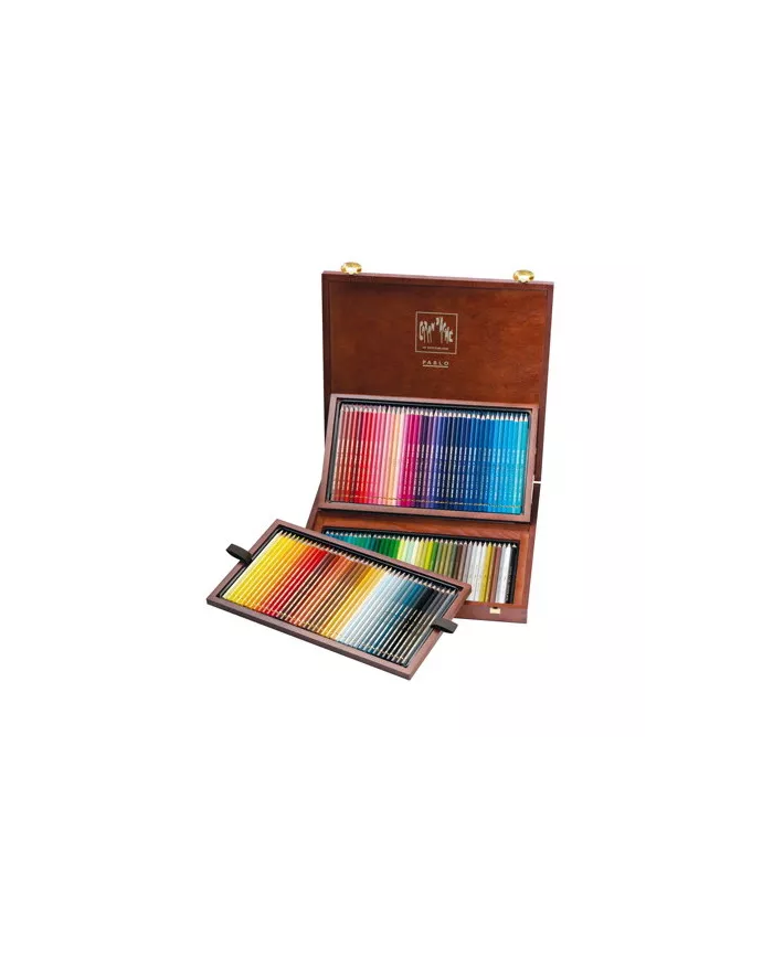 Coffret bois de crayons de couleur Artist Pablo Caran d'Ache assortiment de 120 couleurs