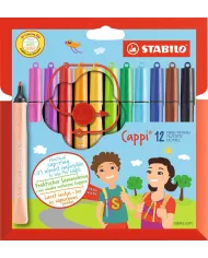 Feutre Stabilo Cappi, 12 couleurs