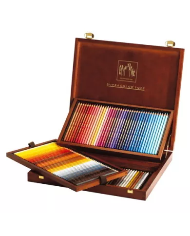 Coffret bois de crayons de couleur Artist Supracolor assortiment de 120 couleurs