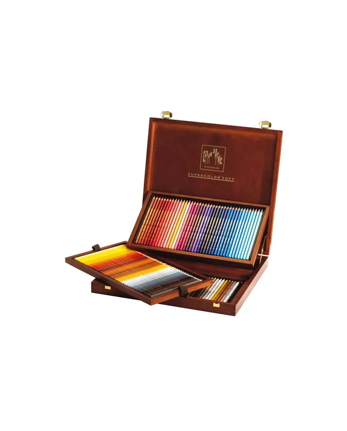 Coffret bois de crayons de couleur Artist Supracolor assortiment de 120 couleurs