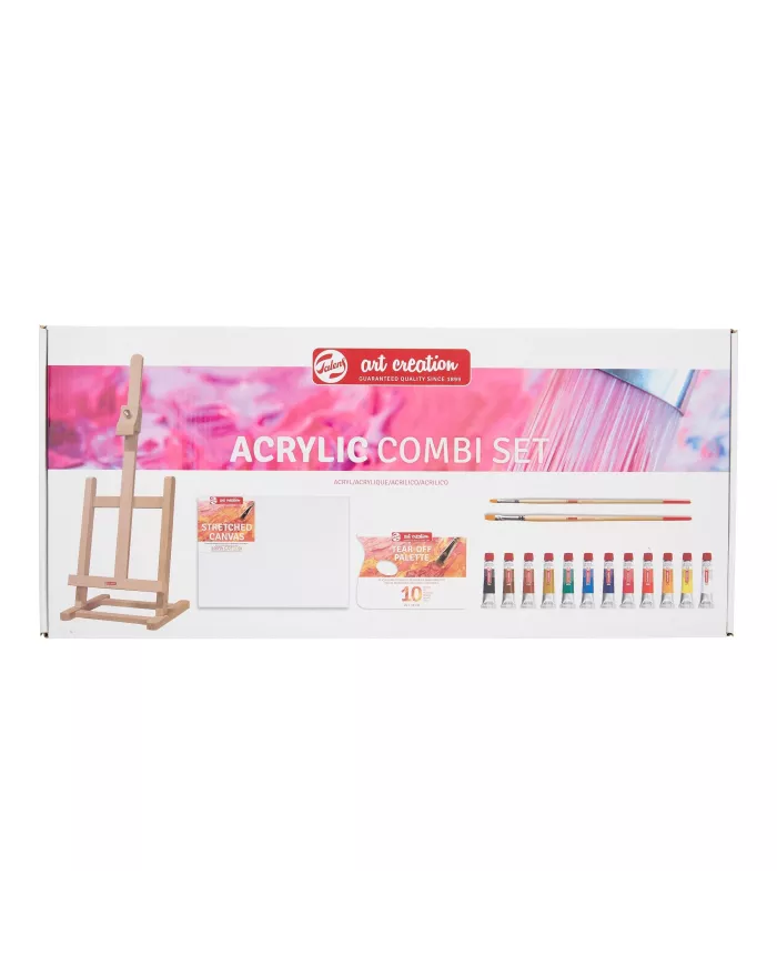 Set de peinture acrylique ArtCreation, assortiment de 13 couleurs 12 ml