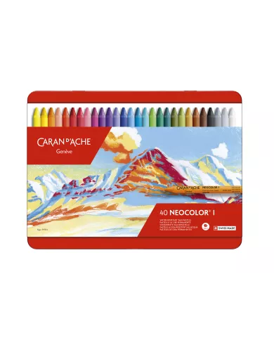 Boîte de pastels Neocolor I, 40 pièces