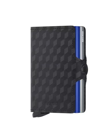Secrid - Porte-cartes de crédit en cuir Optical Titanium Blue 