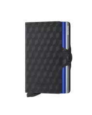 Secrid - Porte-cartes de crédit en cuir Optical Titanium Blue 