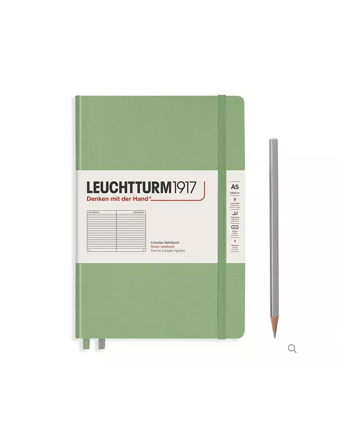 Carnet A5 Hardcover Leuchtturm 1917 sauge