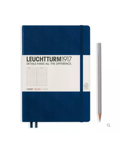 Carnet A5 Hardcover Leuchtturm 1917 bleu marine