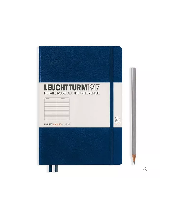 Carnet A5 Hardcover Leuchtturm 1917 bleu marine