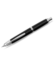 Pilot - Stylo-Plume Capless laque argent finition rhodié, 3 tailles de bec F, M, B