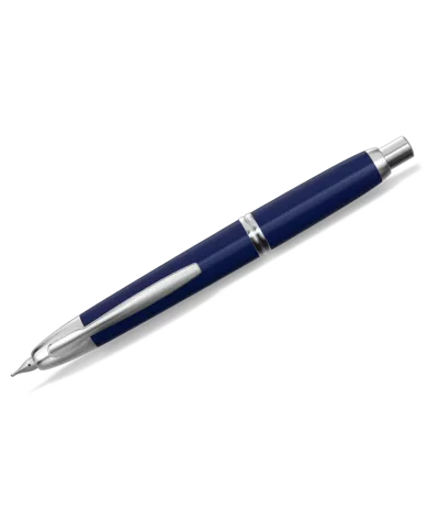 Pilot - Stylo-Plume Capless laque bleu finition rhodié, 3 tailles de bec F, M, B