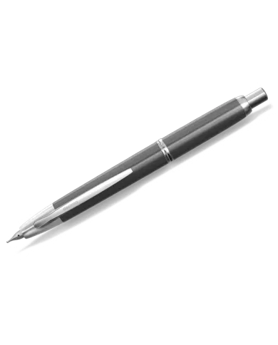 Pilot - Stylo-Plume Décimo laque gris finition rhodié, 3 tailles de bec F, M, B