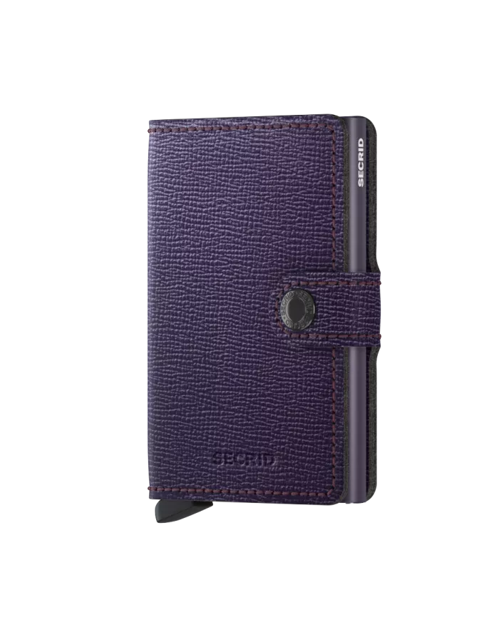 Secrid - Porte-cartes de crédit en cuir Crisple Purple