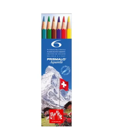 Boîte de crayons couleur Prismalo Caran d'Ache, assortiment de 6 pces