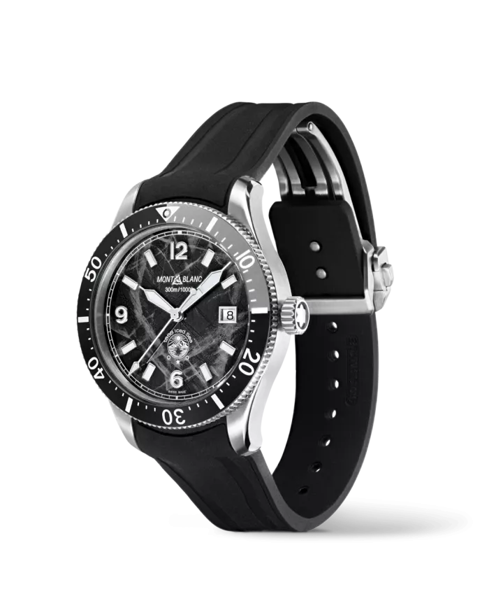 Montre Montblanc 1858 Iced Sea Automatic Date Black