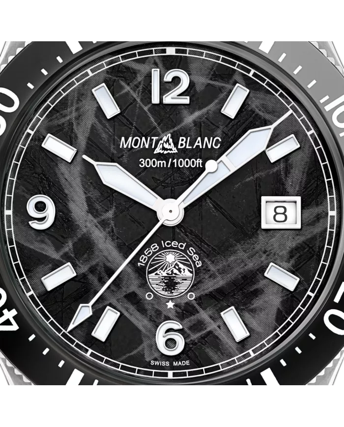 Montre Montblanc 1858 Iced Sea Automatic Date Black