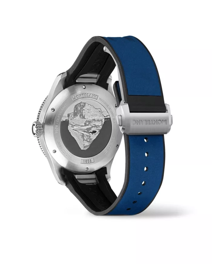 Montre Montblanc 1858 Iced Sea Automatic Date Blue