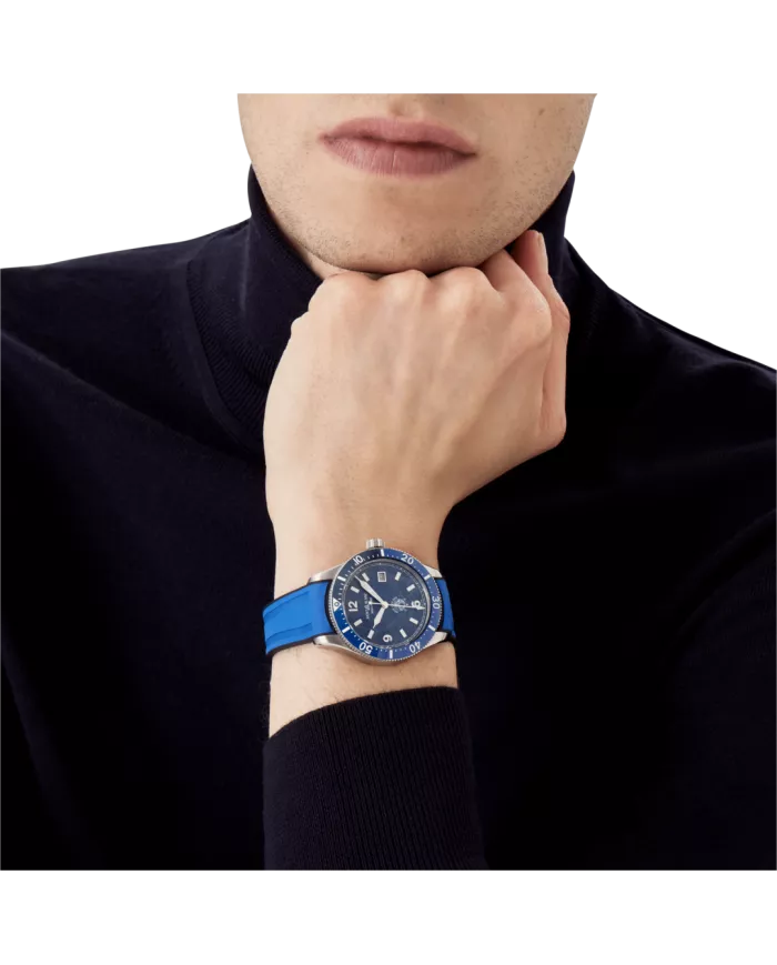 Montre Montblanc 1858 Iced Sea Automatic Date Blue