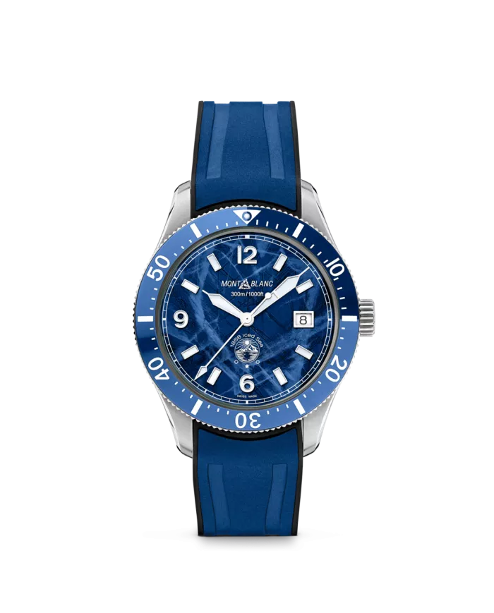 Montre Montblanc 1858 Iced Sea Automatic Date Blue
