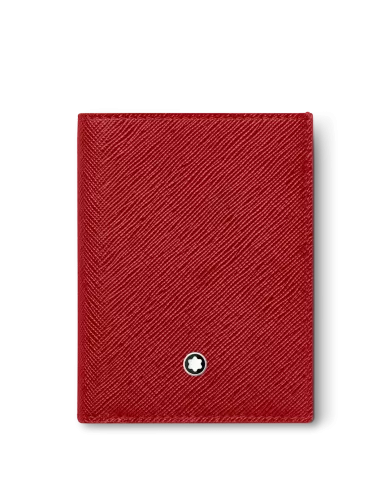 Porte-cartes 4cc Sartorial rouge