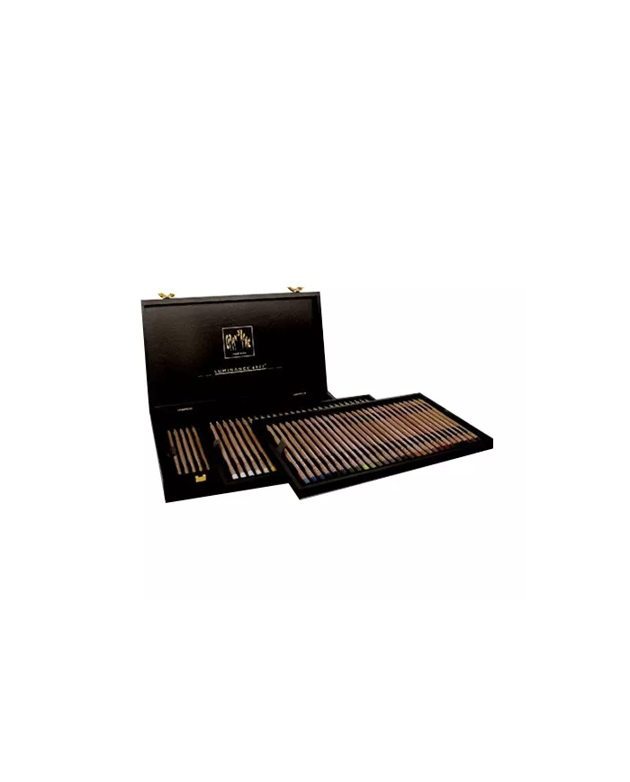 Coffret en bois de 76 crayons Luminance