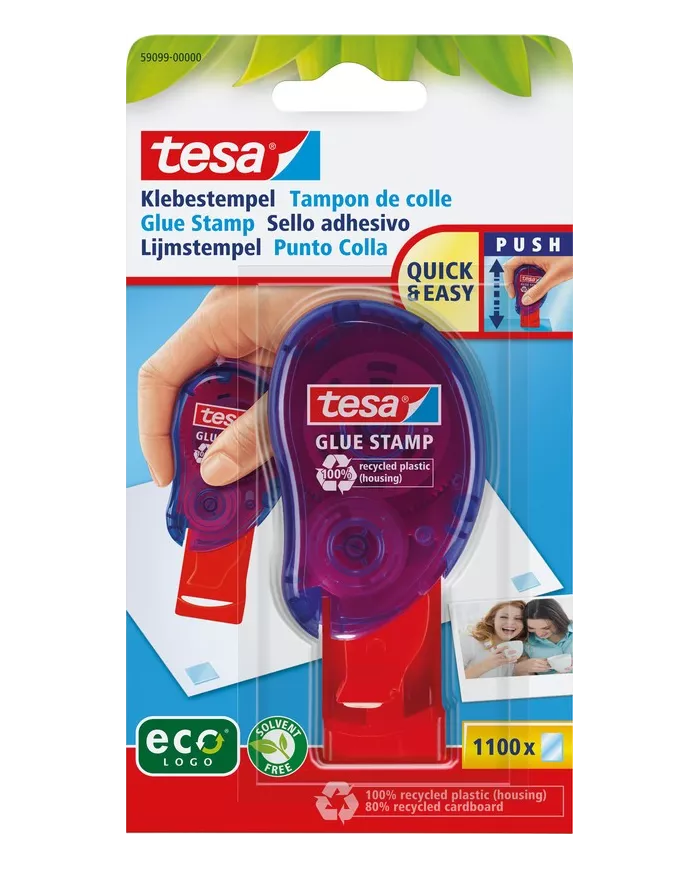 Tampon de colle TESA® ecoLogo®, colle permanente