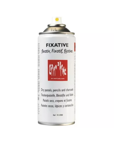 Spray fixatif universel, crayon, fusain, pastel sec Caran d'Ache 400ml