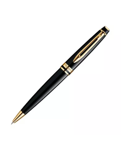 Stylo-bille Expert Laque Noir finition doré