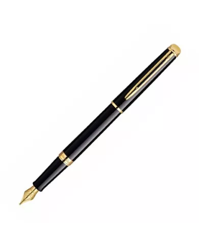 Stylo-Plume Hémisphère Laque Noir finition doré