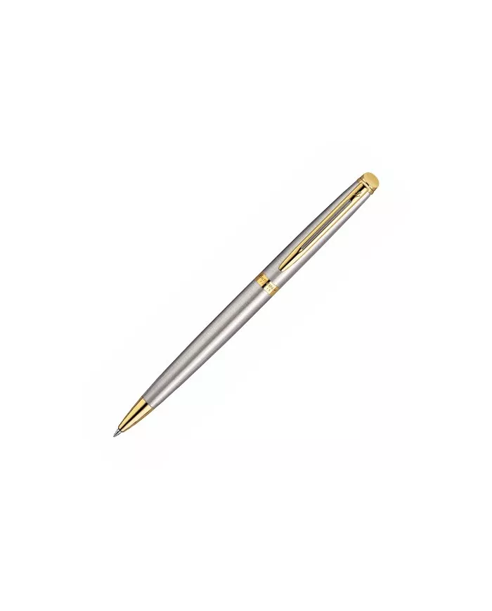 Stylo-bille Hémisphère Acier fin finition doré