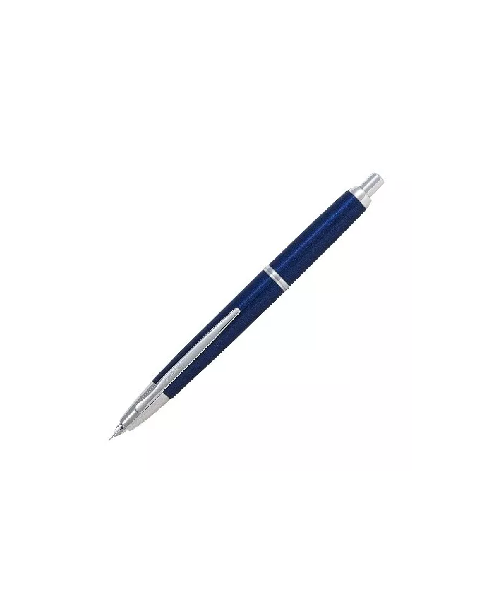 Pilot - Stylo-Plume Décimo laque bleu finition rhodié, 3 tailles de bec F, M, B