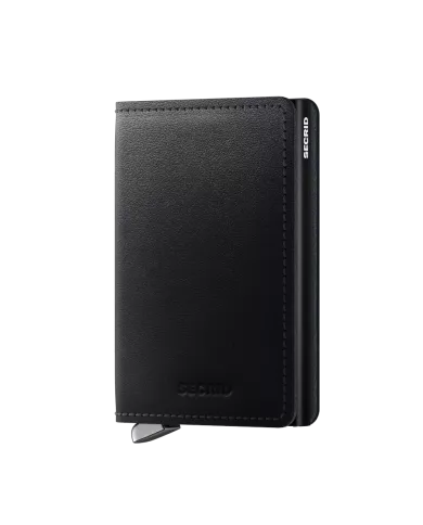 Secrid - Porte-cartes de crédit en cuir Slim DUSK noir