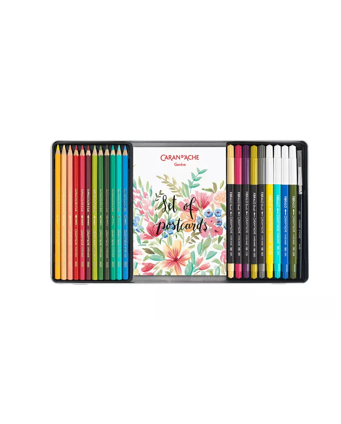 Set Botanique de coloriage et de lettering Julie Thomas + 1 cours en ligne