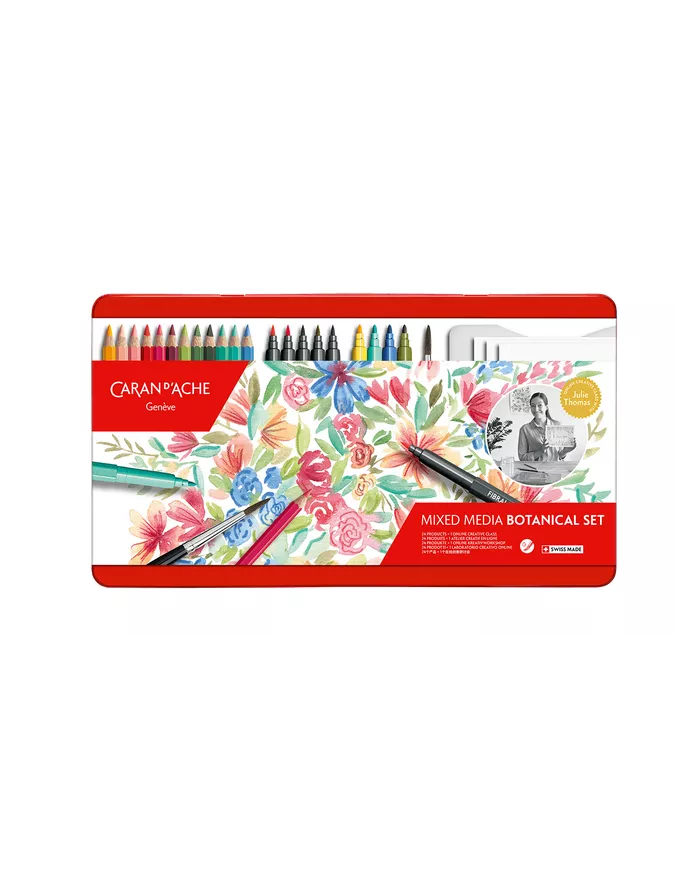 Set Botanique de coloriage et de lettering Julie Thomas + 1 cours en ligne