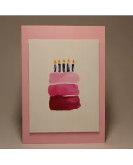 Carte A6 - Gâteau d'anniversaire