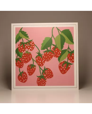 Carte Carrée- Fraise