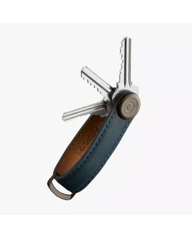 Porte-clés Orbitkey Crazy Horse Marine Blue/Blue