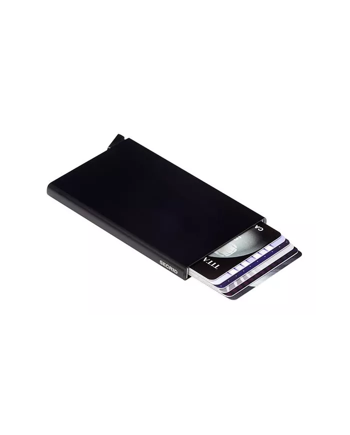 Secrid - Porte-cartes de crédit en aluminium noir 