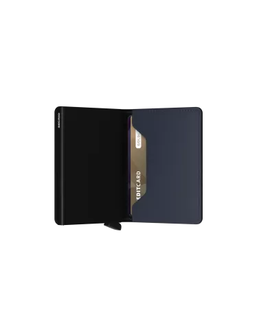 Secrid - Porte-cartes de crédit en cuir Slim night blue matte