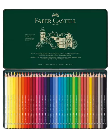 Boîte de crayons couleur aquarelle Faber-Castell 8203, assortiment de 36 pces