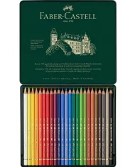 Boîte de crayons de couleur Faber Castell Polychromos 9212, assortiment de 24 pces