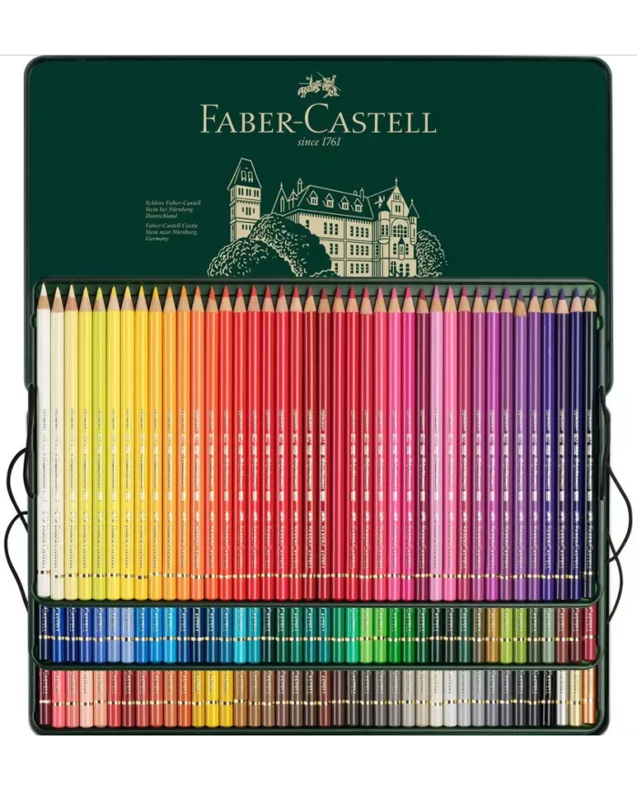 Boîte de crayons de couleur Faber Castell Polychromos, assortiment de 120 pces