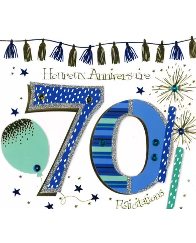 Carte Anniversaire 70 ans