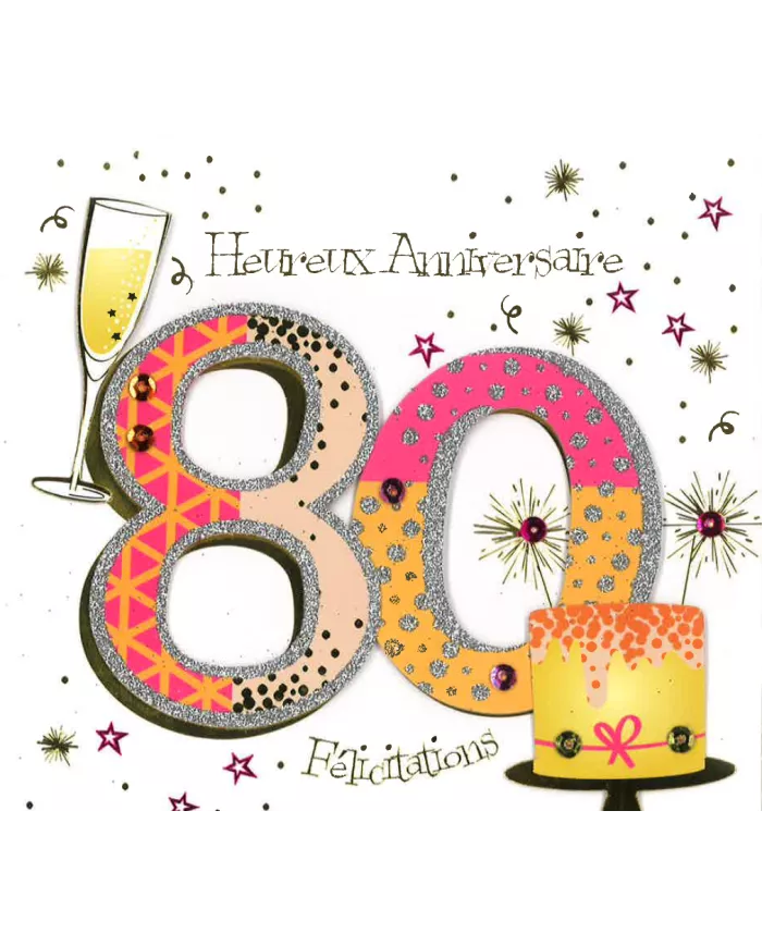 Carte Anniversaire 80 ans