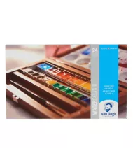 Coffret bois Aquarelle Van Gogh | 24 couleurs + accessoires