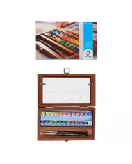 Coffret bois Aquarelle Van Gogh | 24 couleurs + accessoires