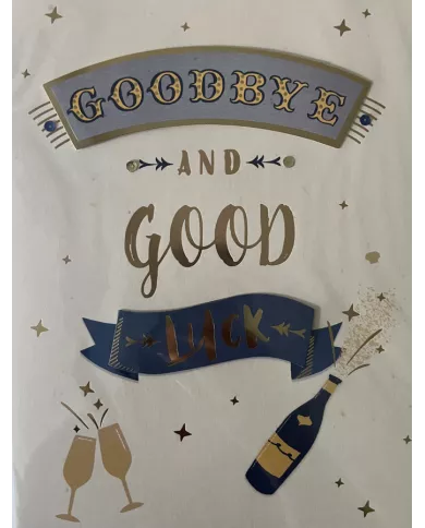 Carte A4 Goodbye and good luck